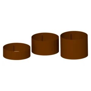 Pre-curved Rings 800mm Diameter Weathering Steel