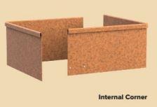 SHAPESCAPER Edging Internal Corners REDCOR 300mm x 300mm x 230mmH