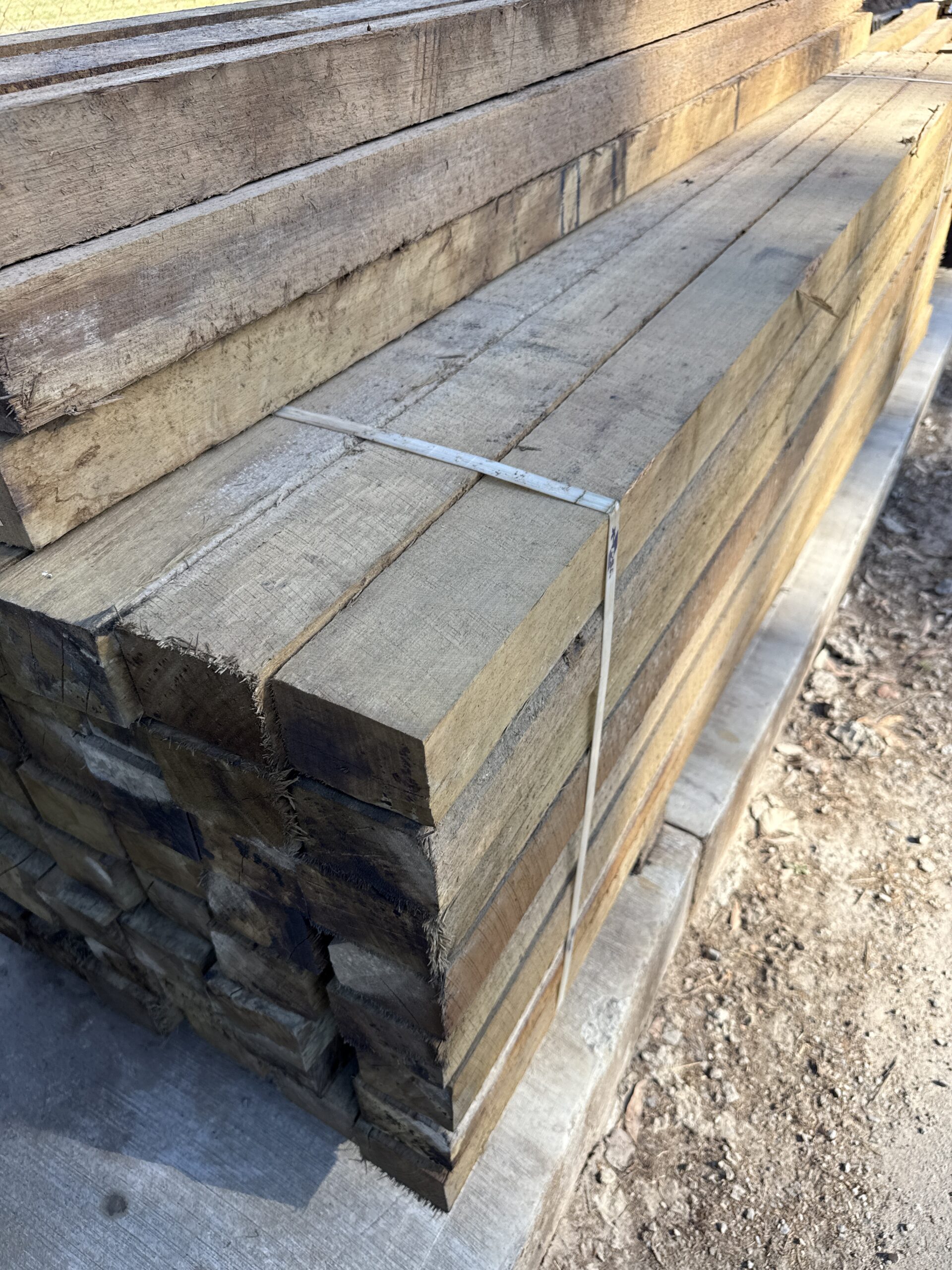 Hardwood fence posts
