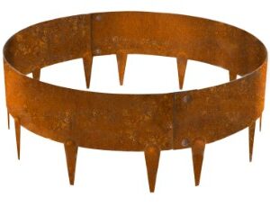 EverEdge Garden Ring 600mm Diameter 125mm Depth Cor-Ten (2 packs)