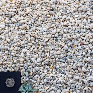 10mm White Quartz Pebble - 20kg bag