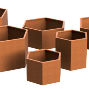 SHAPESCAPER 500mm High REDCOR Hexagon Planters